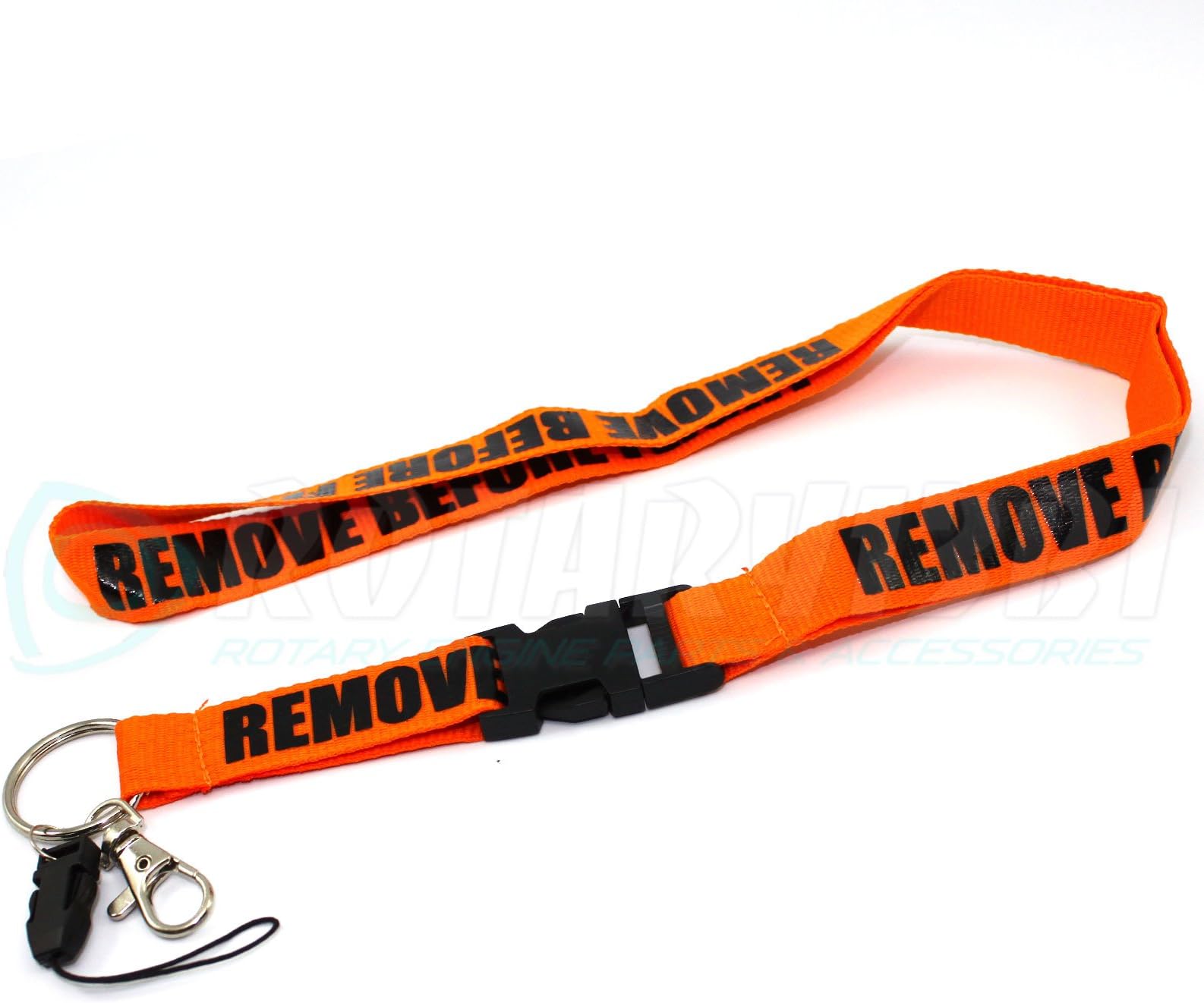 Rotary13B1Remove Before Flight Lanyard - Orange/Black by Rotary13B!