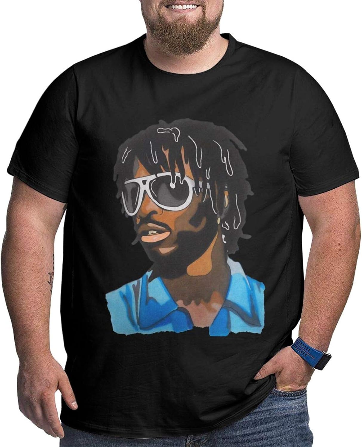 Chief Keef Men's TShirt Plus Size Xl6xl Short Sleeve Tee Round Neck