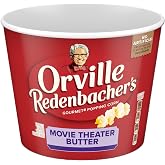 Orville Redenbacher&rsquo;s Microwave Popcorn + Tub, Movie Theater Butter Flavor, 3g Fiber Per Serving, 3.9 oz. (12 Boxes)