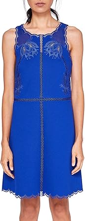 ted baker blue scallop dress