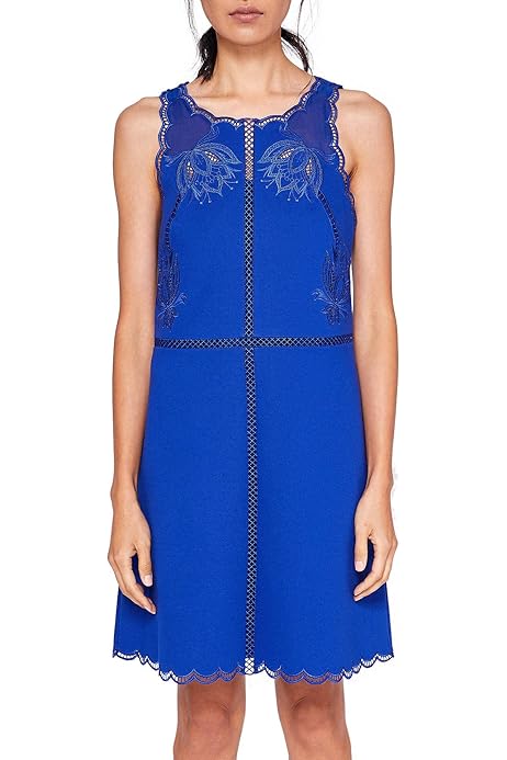 ted baker blue scallop dress