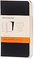 Moleskine Volant Journal, Soft Cover, XS (2.5" x 4") Ruled/Lined, Black, 56 Pages (Set of 2)