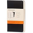 Moleskine Volant Journal, Soft Cover, XS (2.5" x 4") Ruled/Lined, Black, 56 Pages (Set of 2)