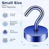 Neosmuk Magnetic Hooks 40lb+ Heavy Duty Navy Blue Cruise Ship Essentials view 6