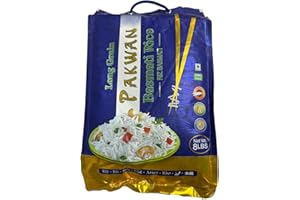 PAKWAN Basmati Rice 8 lb (3.62 Kg) - Extra Long Authentic Healthy Grains Premium Quality Basmati Rice - Healthy & Nutritious 