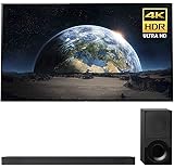 Sony Bravia XBR77A1E 77" 4K HDR Triluminos OLED Android TV with Google Home Compatibility & X1 Processor 3840x2160 HTX9000F 2.1Ch 4K HDR Compatible Dolby Atmos Soundbar with Bluetooth