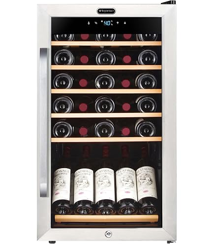 thumbnail image 2 of Sunpentown WC-3302US 33-Bottle Under-Counter Wine Cooler - Commercial Grade Silver 2 of 5