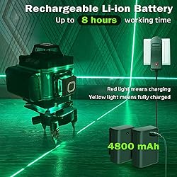 EODOJU Laser Level, 4 x 360° Laser Level with