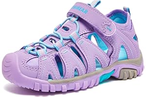 HOBIBEAR Boys Girls Sport Water Sandals Closed-Toe Outdoor(Toddler/Little Kid/Big Kid)