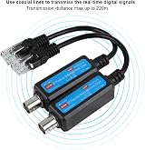 Demeras 1CH IP Network Transmitter Receiver Extender 10/100Mbps Coax Cable Max view 5