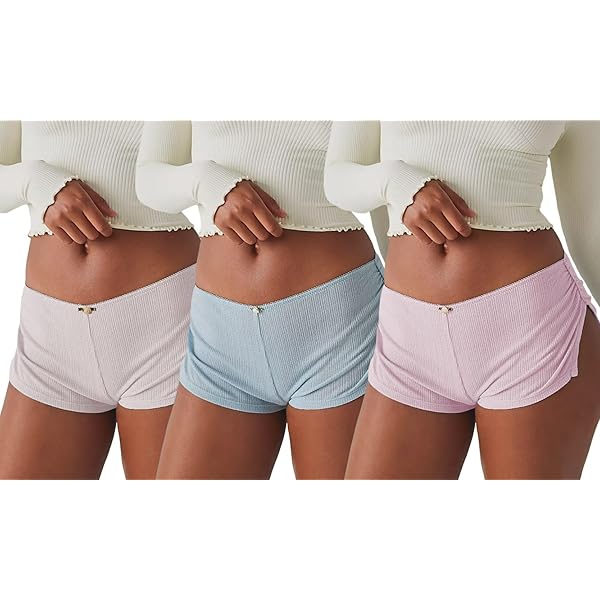 Fenghualzzniya Women Pajama Shorts Silk Satin Pj Bottom