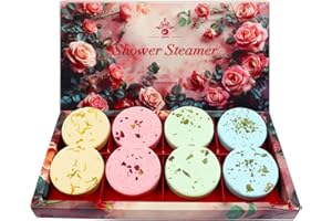 Shower Steamers Aromatherapy - 8 Pack Shower Bombs with Natural Essential Oil, Self Care and Stress Relief Spa Gifts for Wife