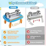 Kikidex Magnetic Drawing Board for Toddlers 8.7in Doodle Learning Blue view 2