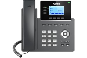 Ooma Provisioned 2603 Office IP Desk Phone. Works only with Ooma Office Cloud-Based VoIP Phone Service with Virtual Receptionist, Desktop and Mobile app, Videoconferencing. Subscription Required.