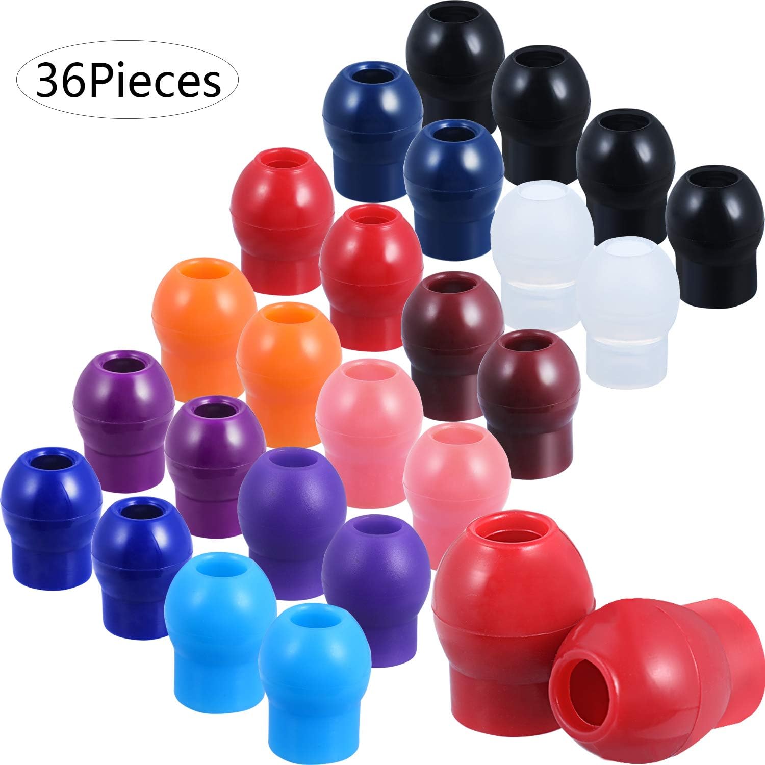 36 Pieces Replacement Ear Tips for Stethoscopes, Universal SoftSealing