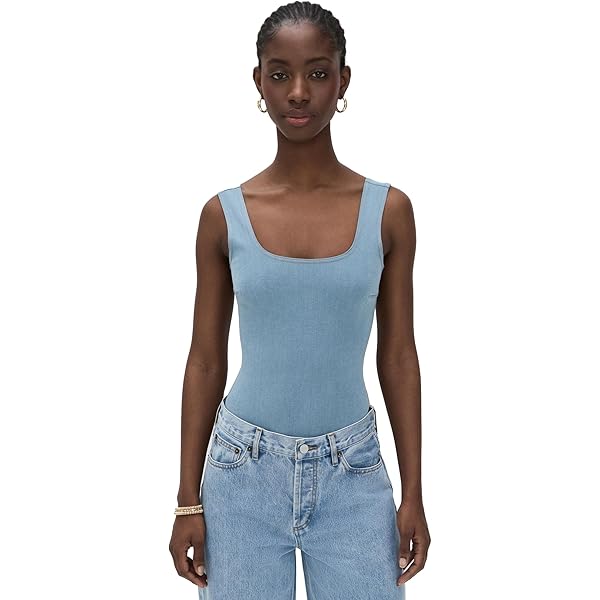 Amazon.com: commando Women's Butter Crewneck Tank Bodysuit, Pool