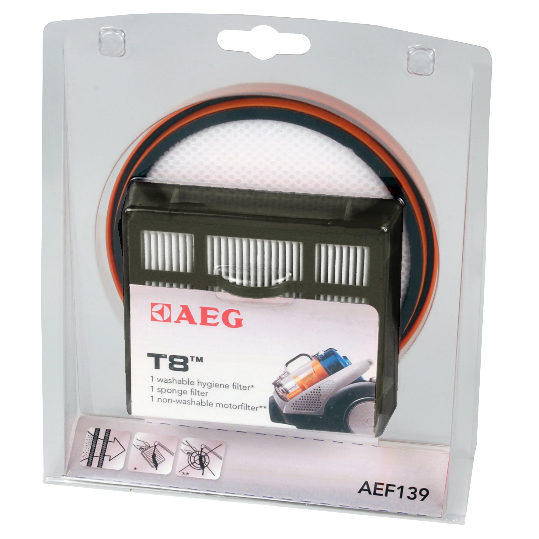 AEG 9001671008 AEF139 Hygiene Filter Set for T8 at 3550.99