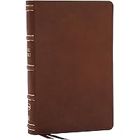 NKJV, Single-Column Reference Bible, Verse-by-verse, Brown