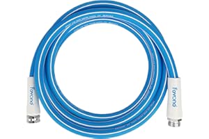 Fevone Garden Hose 12 ft., Lightweight Hybrid Water Hose, Flexible and Durable, Leak-Free Connections