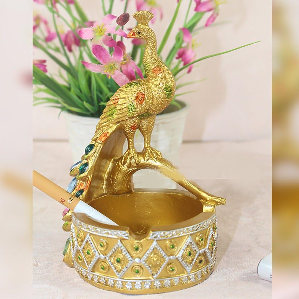 QPSSP Resin Ashtray, Peacock Ashtray,B