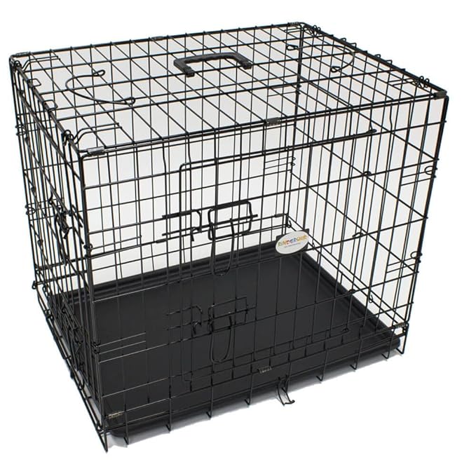 Rinderohr Drahtkäfig Black - L 91 x 60 x 69 cm