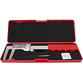 Aramox Disc Brake Rotor Caliper, Metal Disc Brake Rotor Micrometer Inch Metric Fractions Unit LCD Screen 0‑150mm High Accurac