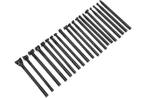 Cryfokt Alloy Steel Leather Craft Stamp Set, Convenient and Safe to Use - 20 Pieces Stamping Punch Tool, Textured Shank Leath