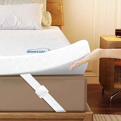 wowttrelax Memory Foam Mattress Topper Kingsize 7cm Thick Cooling 150x200