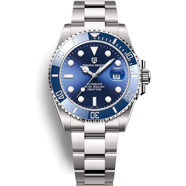 Cronos L6009 Orologio Subacqueo Automatico Uomo 2000m: Acciaio 316L, Vetro Zaffiro, Movimento NH35A, Quadrante Blu Sunray - 2