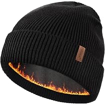 FURTALK Winter Hats for Men Women Fleece Lined Beanie Warm Cuffed
