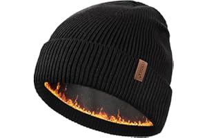 FURTALK Winter Hats for Men Women Fleece Lined Beanie Warm Cuffed Outdoor Skull Cap