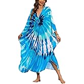 IMAGEKOPE Women 2025 Summer Kaftan Dresses Plus Size Bathing Suit Cover Up Moo Moos Beach Dress for Swimwear Caftan Dress