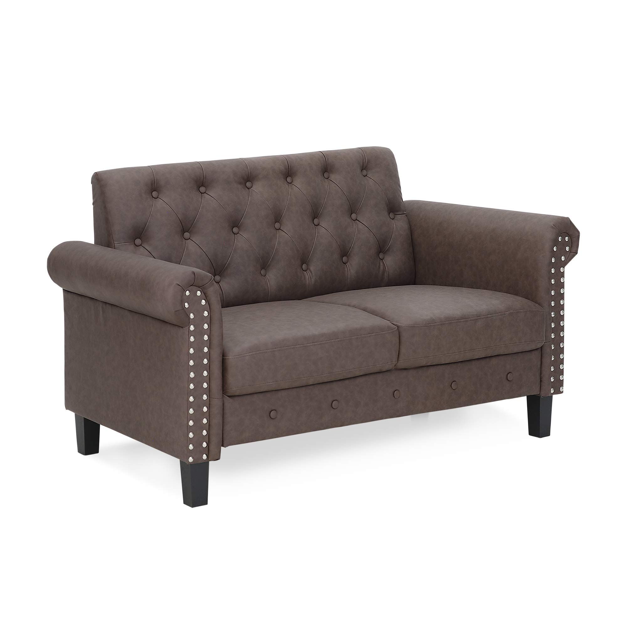 Furinno Bastia Vintage Modern Chesterfield Button