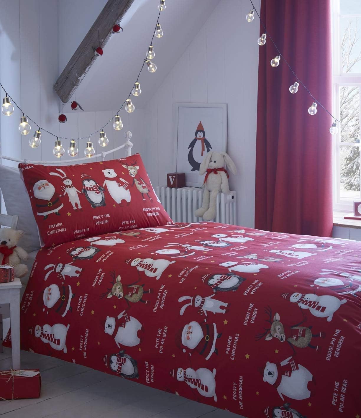 D&D Christmas Friends TODDLER Duvet Cover Set