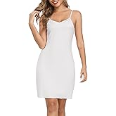 Lovasy Women's Full Slips Cami Slip Mini Dress Adjustable Spaghetti Straps Basic Under Dresses Sleeveless Nightgown S-3XL