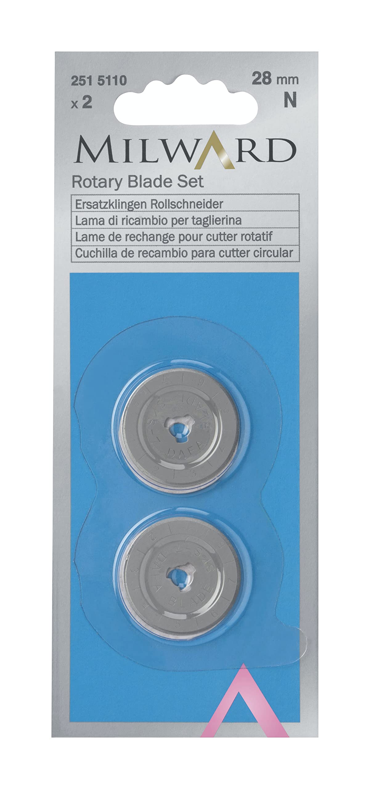 Rotary Blade Set: 28mm Diameter: 2 Pieces
