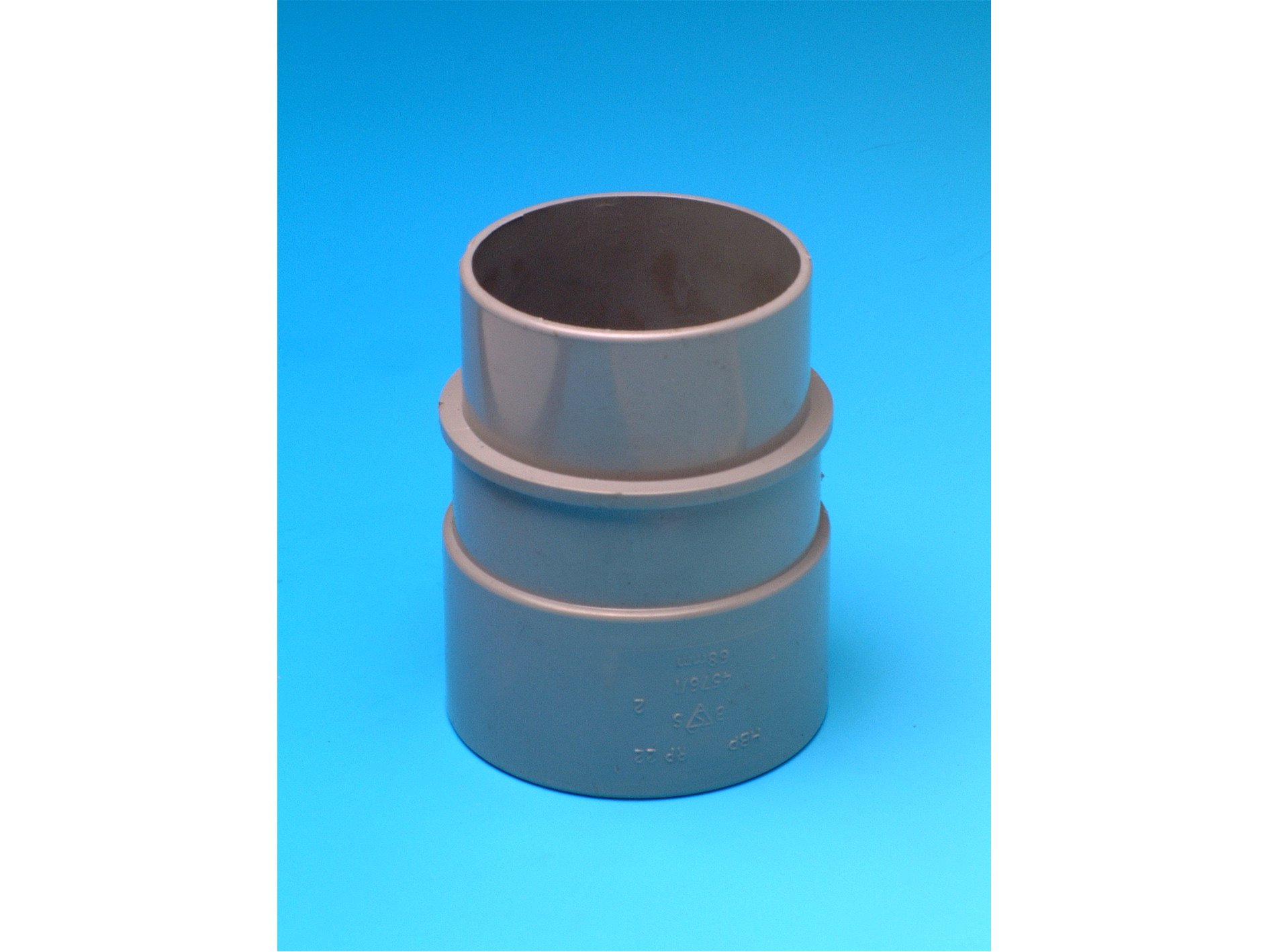 Hepworth Substitute RP22g Grey Pipe Connector for 68mm Round Downpipe and guttering