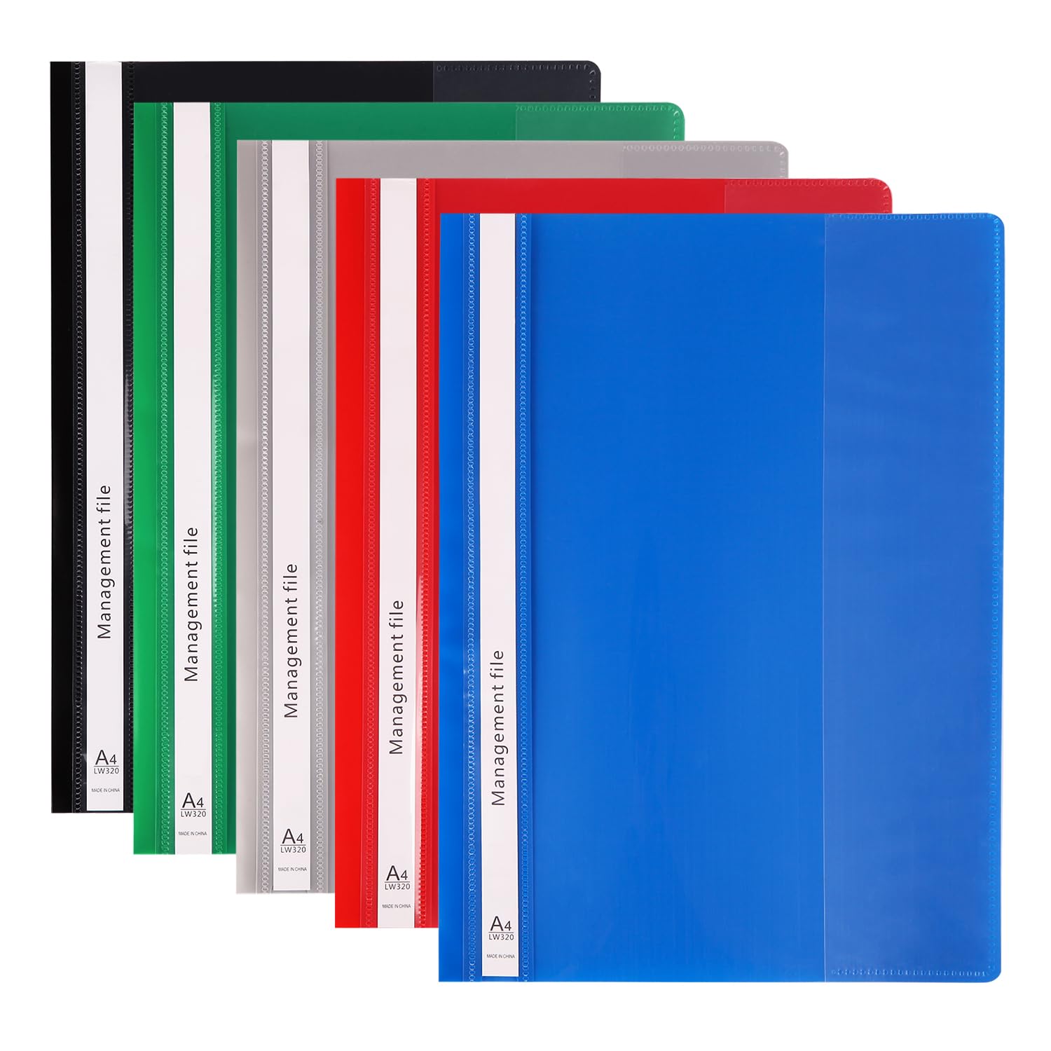 GUOKOFF A4 Project Folder, 30pcs Plastic Report Files 2 Prong, A4 Report Document File Folders, Presentation Project Folder for Office School