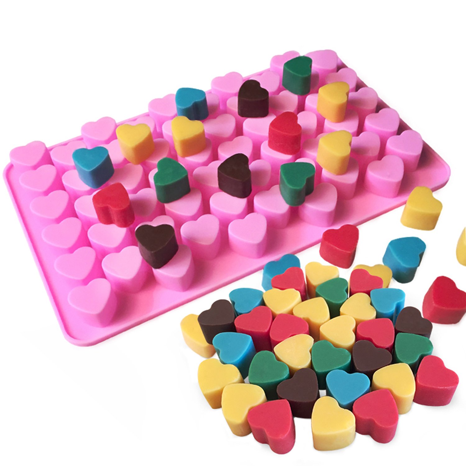 Silicone Chocolate Molds Set of 6 NonStick BPA Free Baking Candy Molds