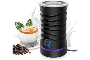 Milk Frother, 4-in-1 Electric Milk and Milk Steamer, 600ml Large Capacity Hot and Cold Foam Maker for Coffee, Latte, Cappucci