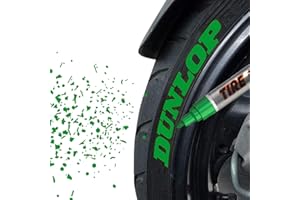 MC MOTOPARTS Permanent Color Tire Pen Marker Lettering Paint Drawing Tool Automotive Motorcycle Care 1 piece (Green)