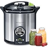 Presto 02152 17-Quart Digital Pressure Canner - Digital Display, Waterbath Capable, 10 Built-In Safety Features, Recipe Book,