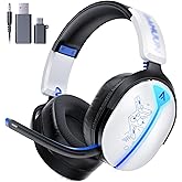 Buwnia Wireless Gaming Headset for Ps5, Ps4, PC, Switch, 2.4GHz+BT5.3 | Competition-Grade Pinpoint | 7.1 Surround Sound for Total Victory | Noise-Canceling Mic |1500mAh All-Day Marathon 40H Battery