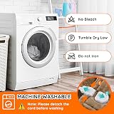 Mia&Coco Electric Heated Blanket Throw 200x180cm Flannel Sherpa 10 heat 9h view 7