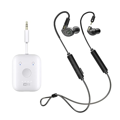 MEE audio Connect Air Bluetooth Audio Transmitter and M6 PRO in-Ear  Monitors with aptX Low Latency Bluetooth Adapter and Stereo Cable in Kuwait 