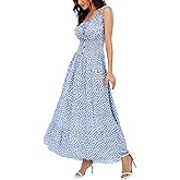 OSTOO Women's 2025 Summer Boho Floral Print Tiered Casual Flowy Long Maxi Dress