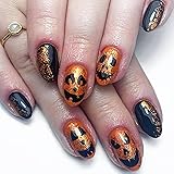 Sparkly Monster Press on Nails for Halloween Party
