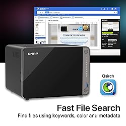 QNAP TS-AI642 6 Bay AI NAS with a Power-efficient