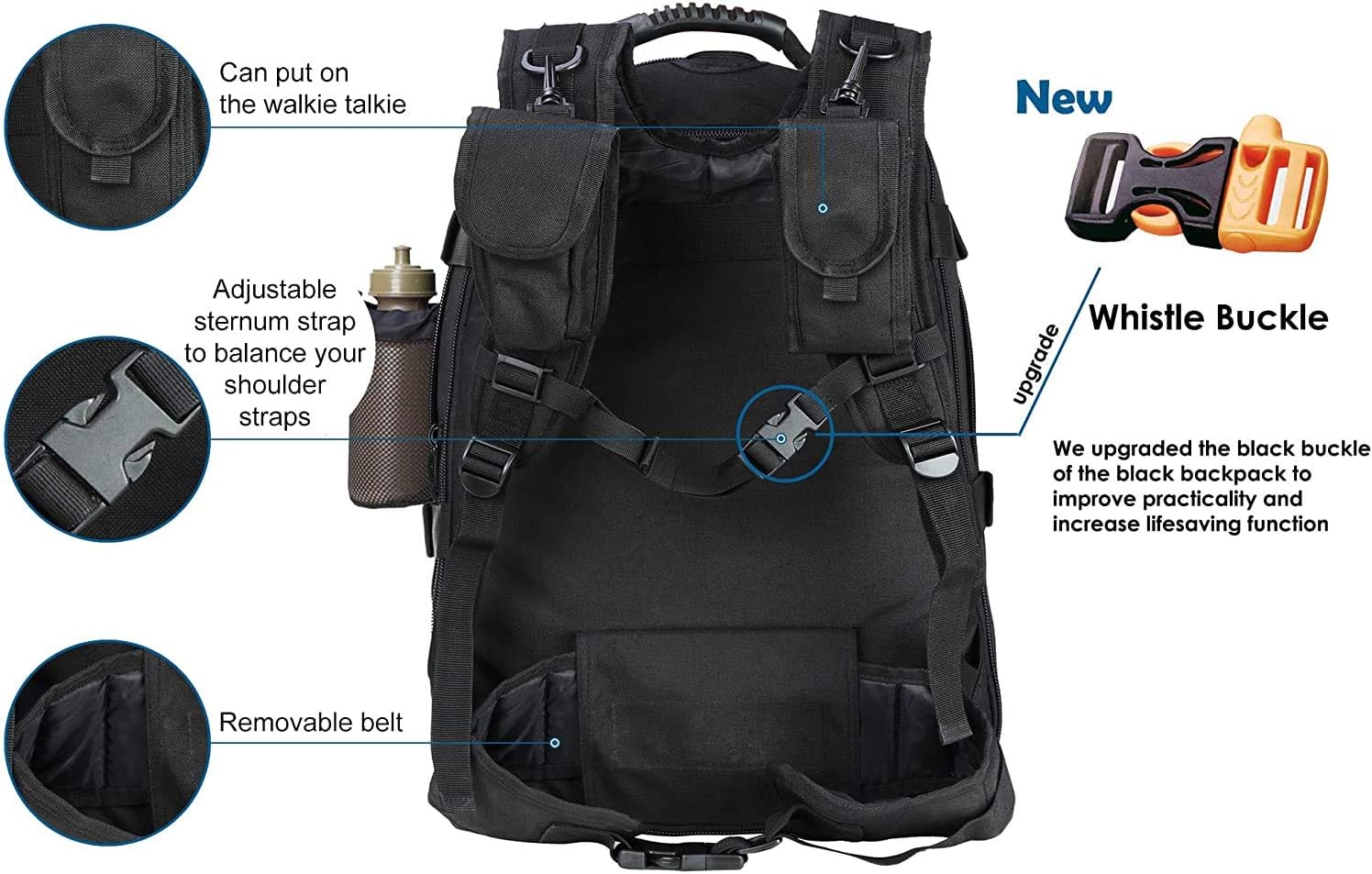 WolfWarriorX Backpack for Men Tactical 3 Day Expandable Bag : Sports & Outdoors