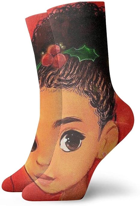 Unisex Crew Socks African American Women Pattern Athletic Casual Sock